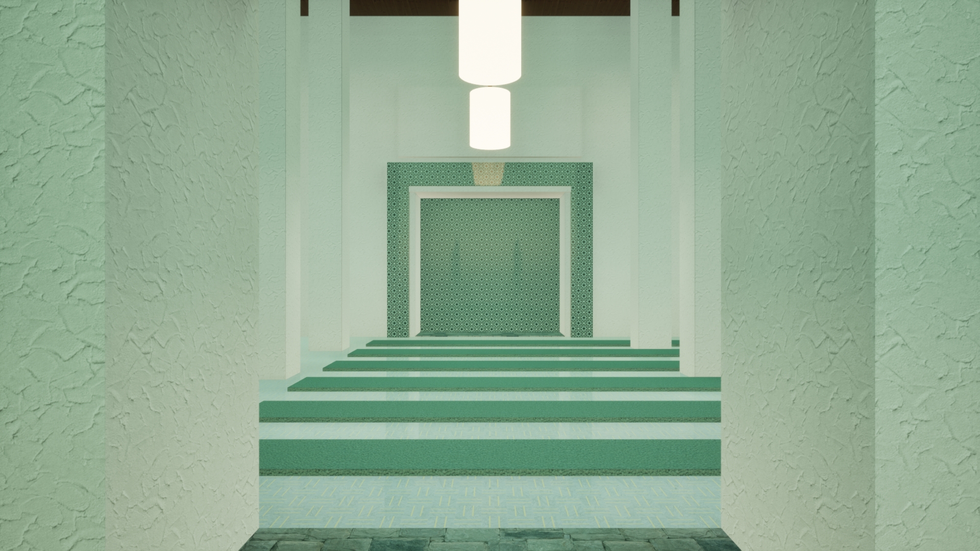L'entree de la salle de priere
